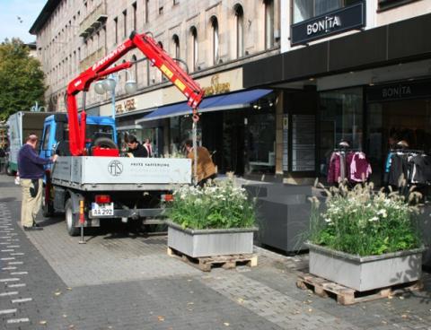 Schweres Gerät kommt zum Einsatz